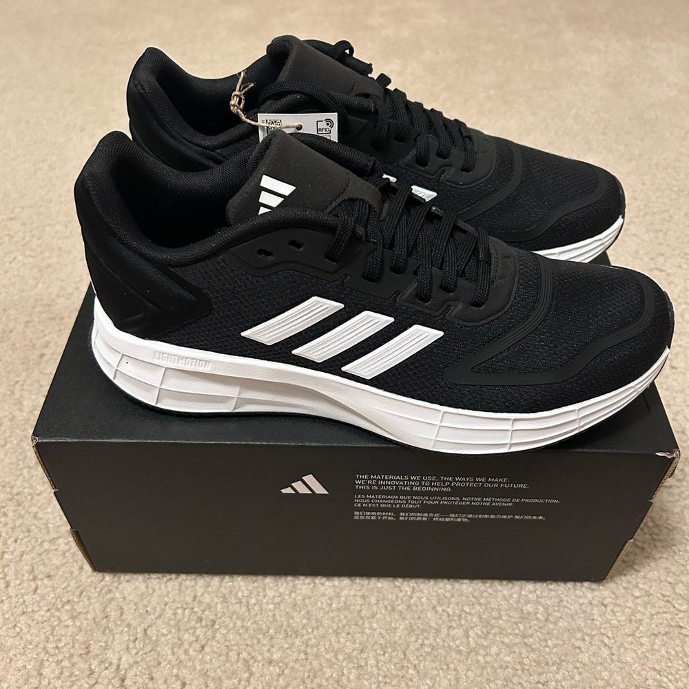 Adidas Duramo SL 2.0 Running Shoes Size 9.5 Black/White. Brand New with Tags!